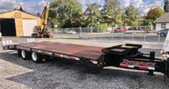 2013 INTERSTATE 20 TON DOVETAIL EQUIPMENT TRAILER