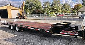2013 INTERSTATE 20 TON DOVETAIL EQUIPMENT TRAILER
