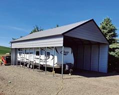 METAL SHOPS, GARAGES & PORTABLE STORAGE SHEDS
