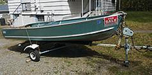 14' FEATHERCRAFT ALUMINUM FISHING BOAT