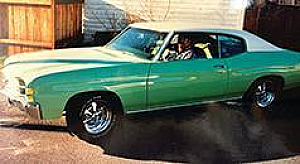 1971 CHEVELLE 3 ON THE COLUMN 