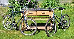 UTILITY TABLE WITH STAINLESS STEEL TOP