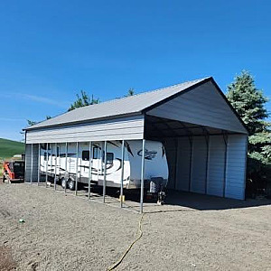METAL SHOPS, GARAGES & PORTABLE STORAGE SHEDS