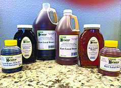 LOCAL RAW HONEY IN 1 LB. TO 4 GALLON QUANTITIES 