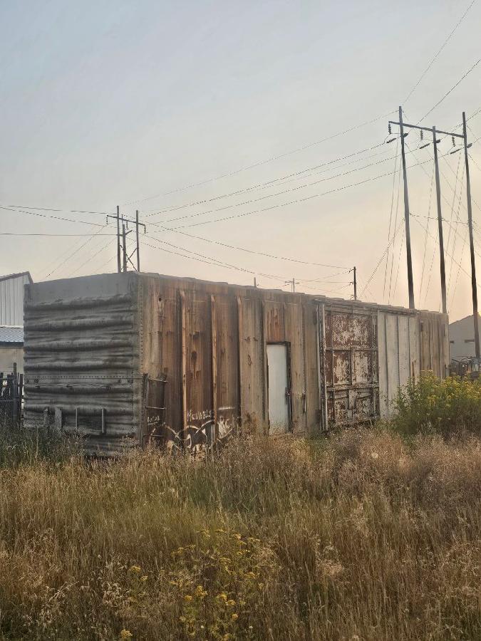 TWO FREIGHT RAIL BOX CARS 
