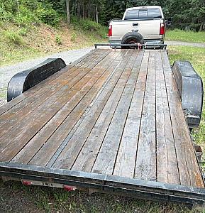 18FT FLATBED DUAL AXLE TRAILER