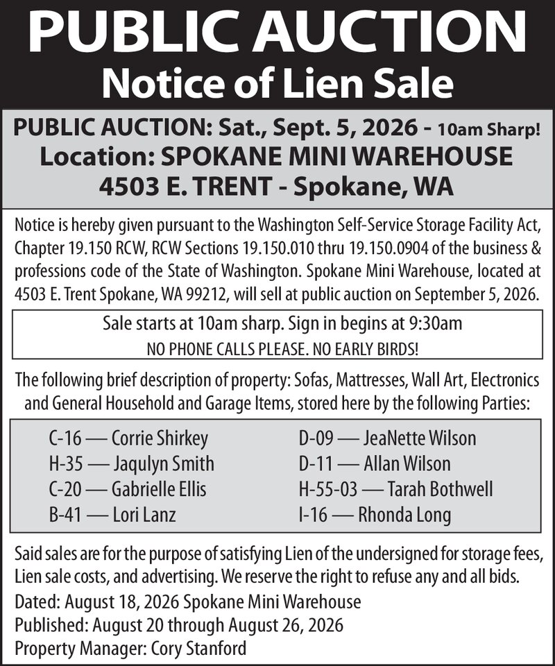 PDF Preview - Public Auction - Sept 5 at 10am