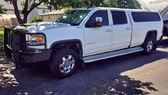 2017 WHITE DURAMAX DIESEL 1 TON TRUCK