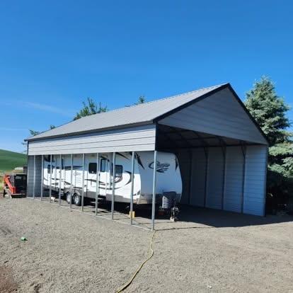METAL SHOPS, GARAGES & PORTABLE STORAGE SHEDS