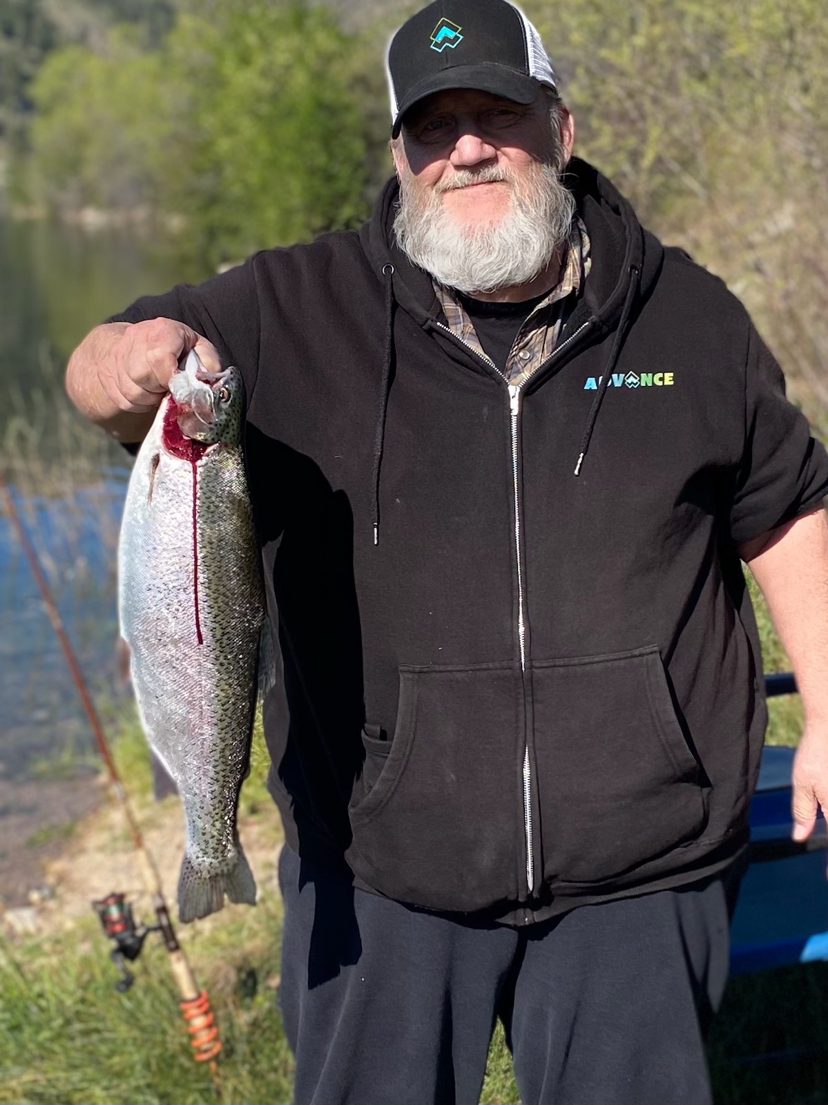 Steve S with his Rainbow Trout