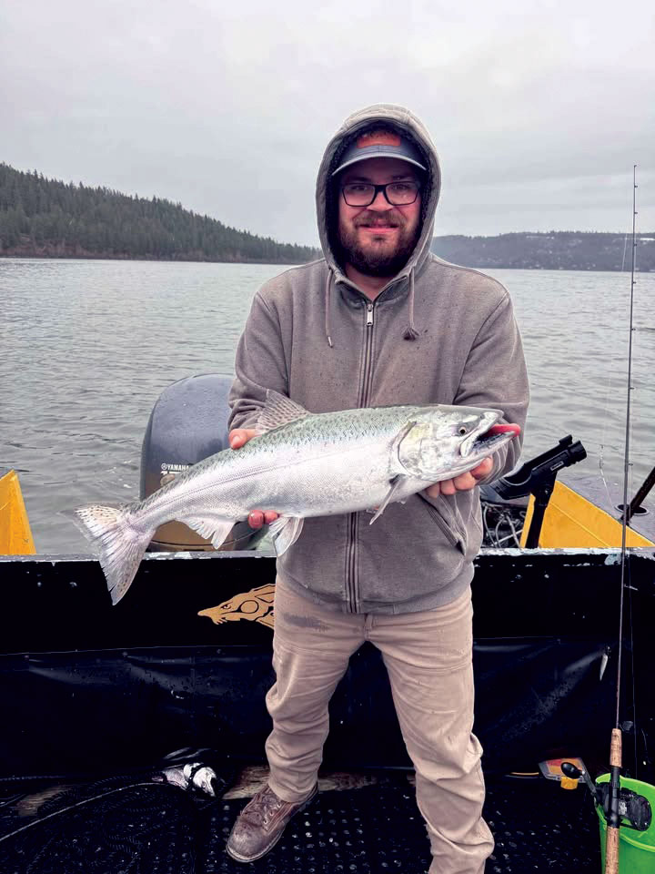 Josh, Logan's Dad with his Coho Salmon!