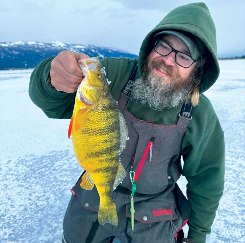 Stephen with a chilly perch as well!