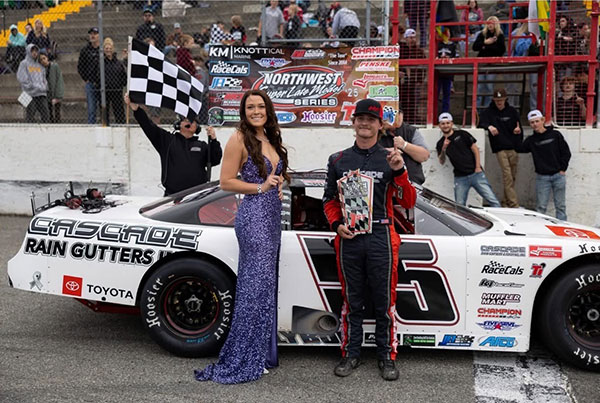 Haeden Plybon ended a drought of seven series starts in the NW Super Late Model Series at his home track at Stateline Speedway in the “Knottical Marine 150” on May 17