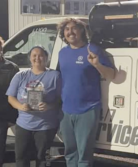 Charlee Chinn with Damien Chinn