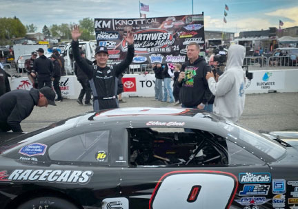 Ebert Holds Off Jefferson Racing Teammate Raz for “Apple Cup” Win